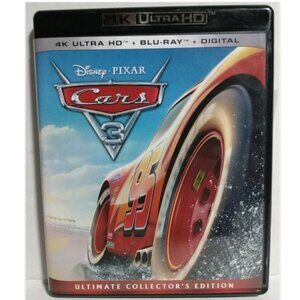 Cars 3 4K Ultra HD Blu-ray  DVD 2017 Disney 3 Discs Ultimate Collector's Edition